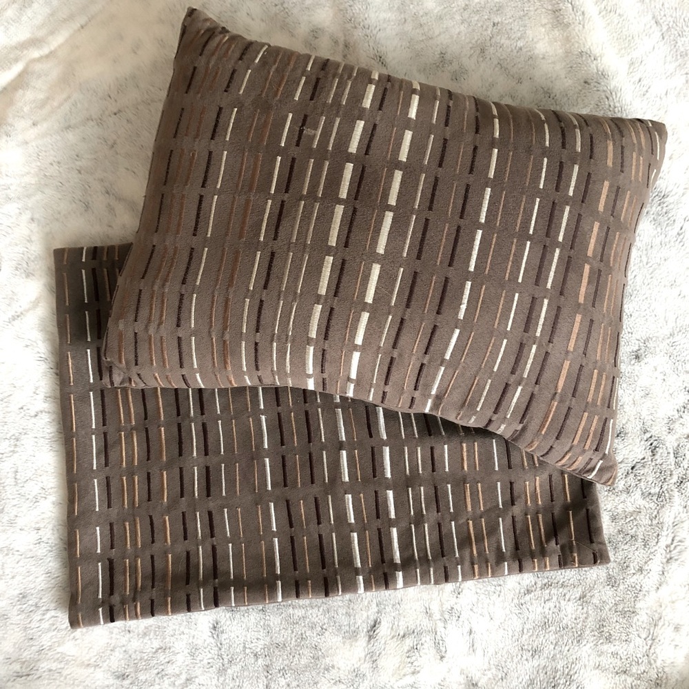 Set of 2 accent pillow covers. 18” x 13” pillow